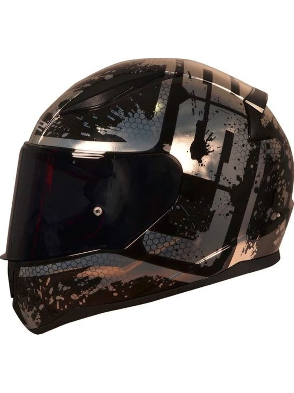 LS2 Rapıd Spy Mat Siyah-Beyaz Kask