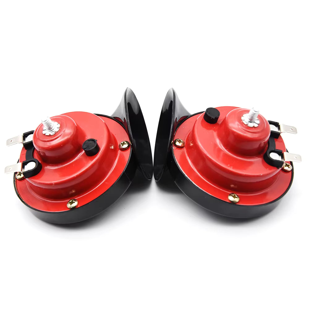 12V Korna Dadat Kırmızı Salyangoz Tekli