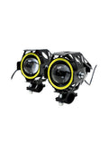 MOTOSİKLET LED SİS ANGEL MERCEKLİ SİYAH