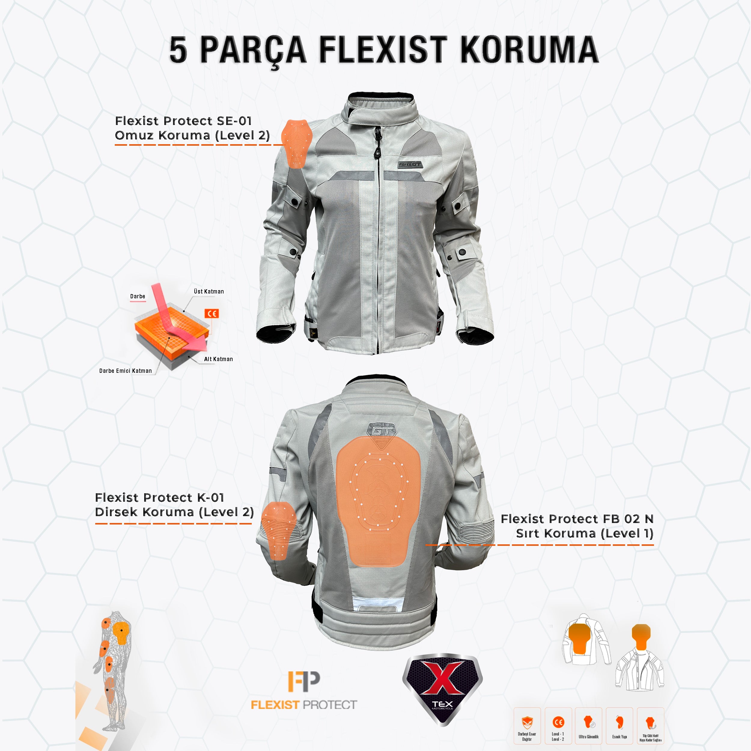 FORTE GT 2001072 INFERNO Kadın – Beyaz / Taş