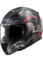 LS2 Rapıd 2 Cırcle Mat Siyah-Kırmızı Kask