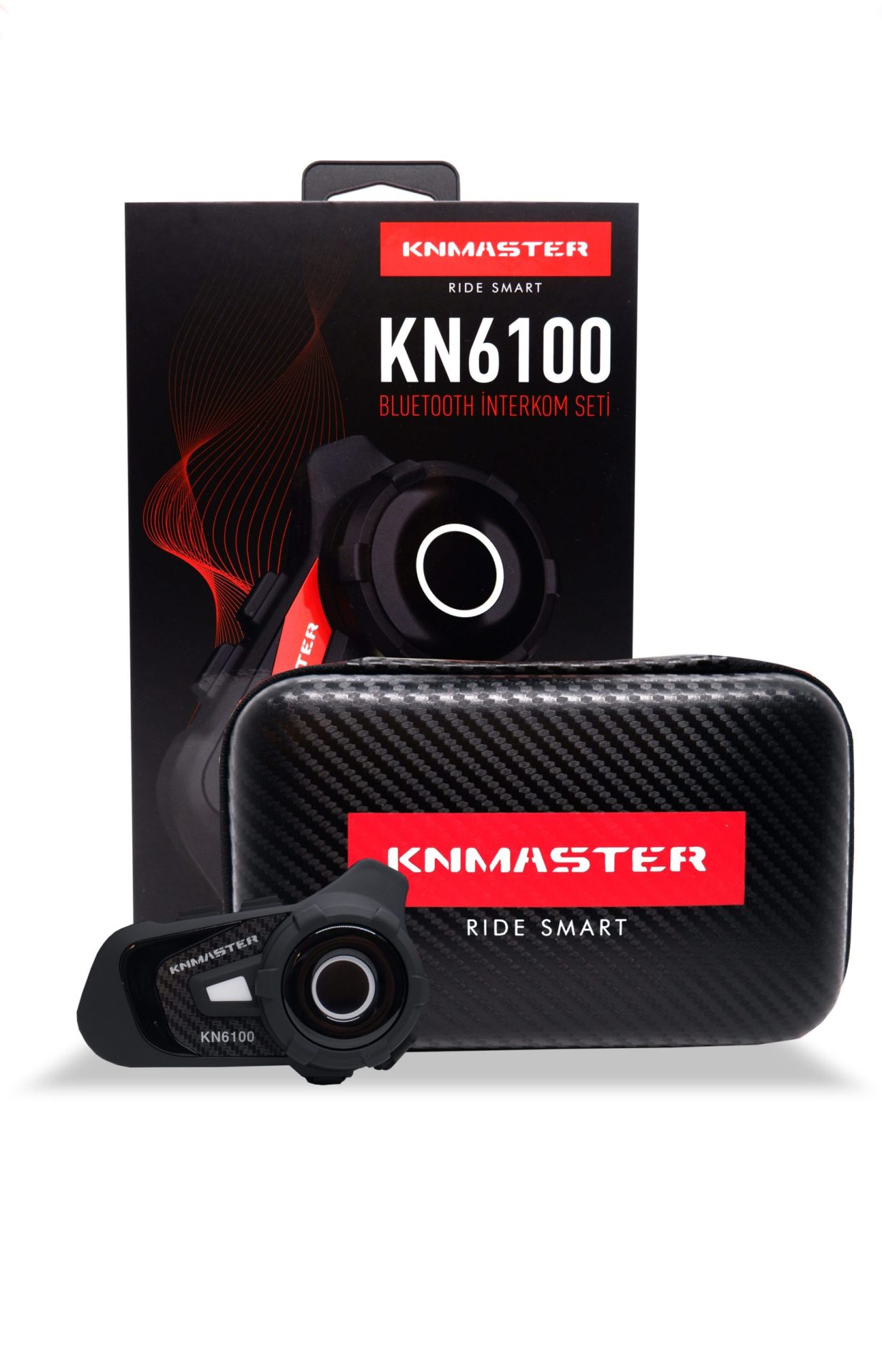 Knmaster KN6100 PRO Motosiklet  İnterkom Bluetooth Intercom Kulaklık Seti