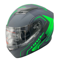 ÇENE AÇILIR GÖZLÜKLÜ JK 902 YEŞİL KASK