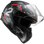LS2 Rapıd 2 Cırcle Mat Siyah-Kırmızı Kask