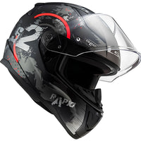 LS2 Rapıd 2 Cırcle Mat Siyah-Kırmızı Kask