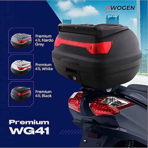 WOGEN 41 Litre Wogen Motosiklet Arka Çantası Yeni Model Siyah