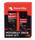 Petrol Ofisi Motosiklet Zincir Bakım Seti (Özel Kutu Temizleme Fırçalı Set)